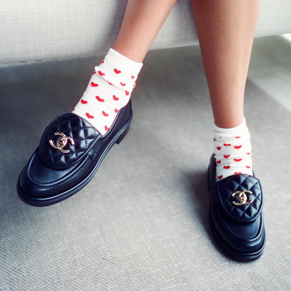 Brandy Melville Red Heart Socks - Picture 7 of 11